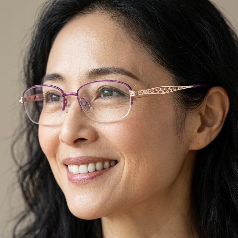 Fashionable Metal Eyebrow Half-Frame Reading Glasses 2026 New Model High-Definition Anti-Blue Light Presbyopic Glasses for Middle-Aged and Elderly People Fashionable Metal Eyebrow Half-Frame Reading Glasses 2026 New Model High-Definition Anti-Blue Light Presbyopic Glasses for Middle-Aged and Elderly People