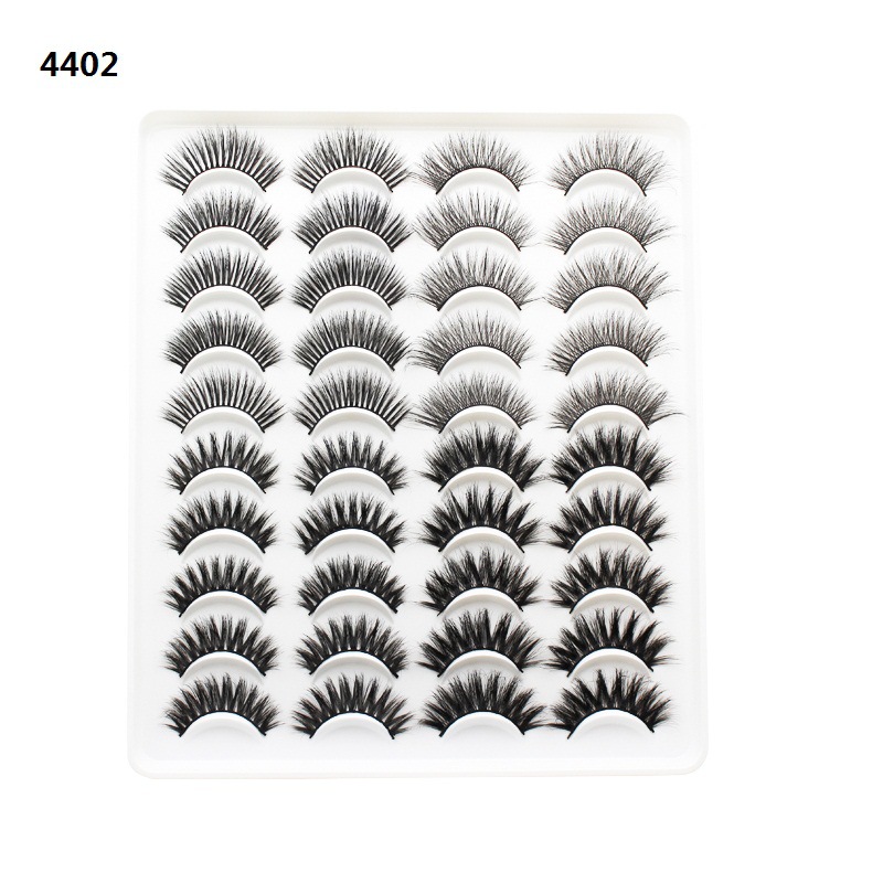 Dingsen pestañas postizas transfronterizas de múltiples capas de tres D estéreo 20 pares de pestañas cruzadas pestañas rizador