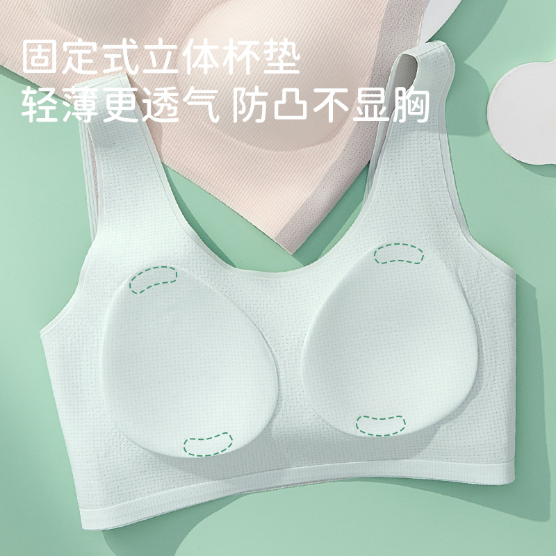 Ropa interior para niñas en período de desarrollo, chalecos pequeños para niñas de secundaria, sujetadores transpirables sin costuras para adolescentes de preparatoria