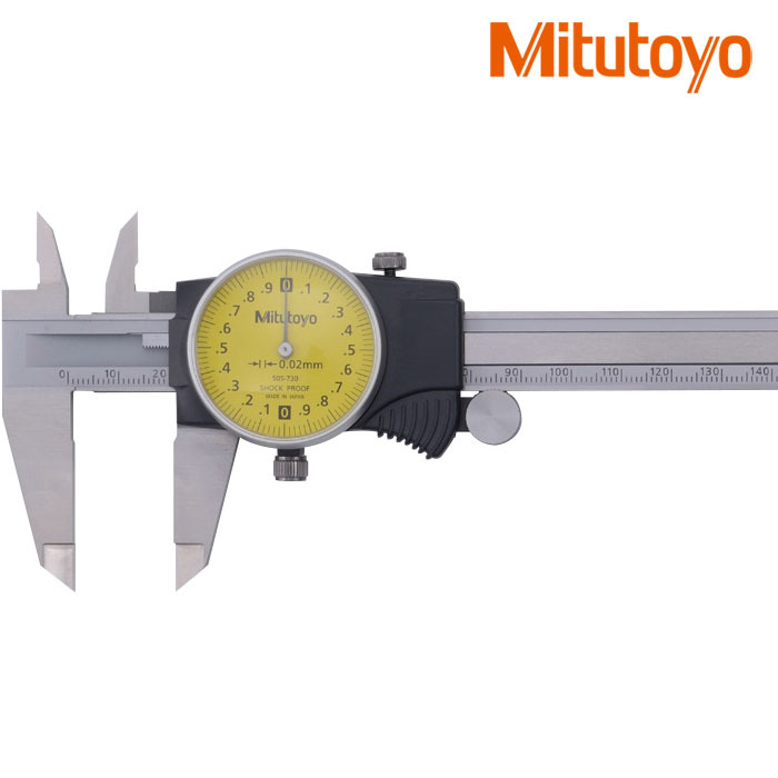 505-732日本Mitutoyo三丰733带表卡尺730 731 745 0-150mm200 300