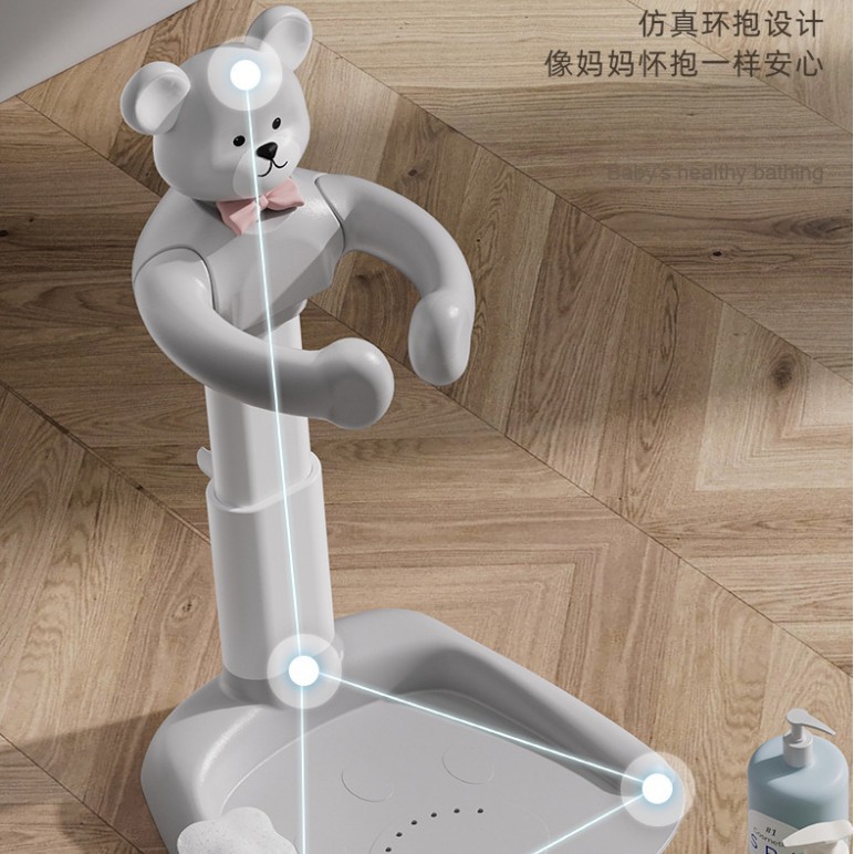 Venta directa de fábrica artefacto de baño de pie para bebés, bañera de baño para bebés, artefacto de lavado de trasero, estante de baño de pie