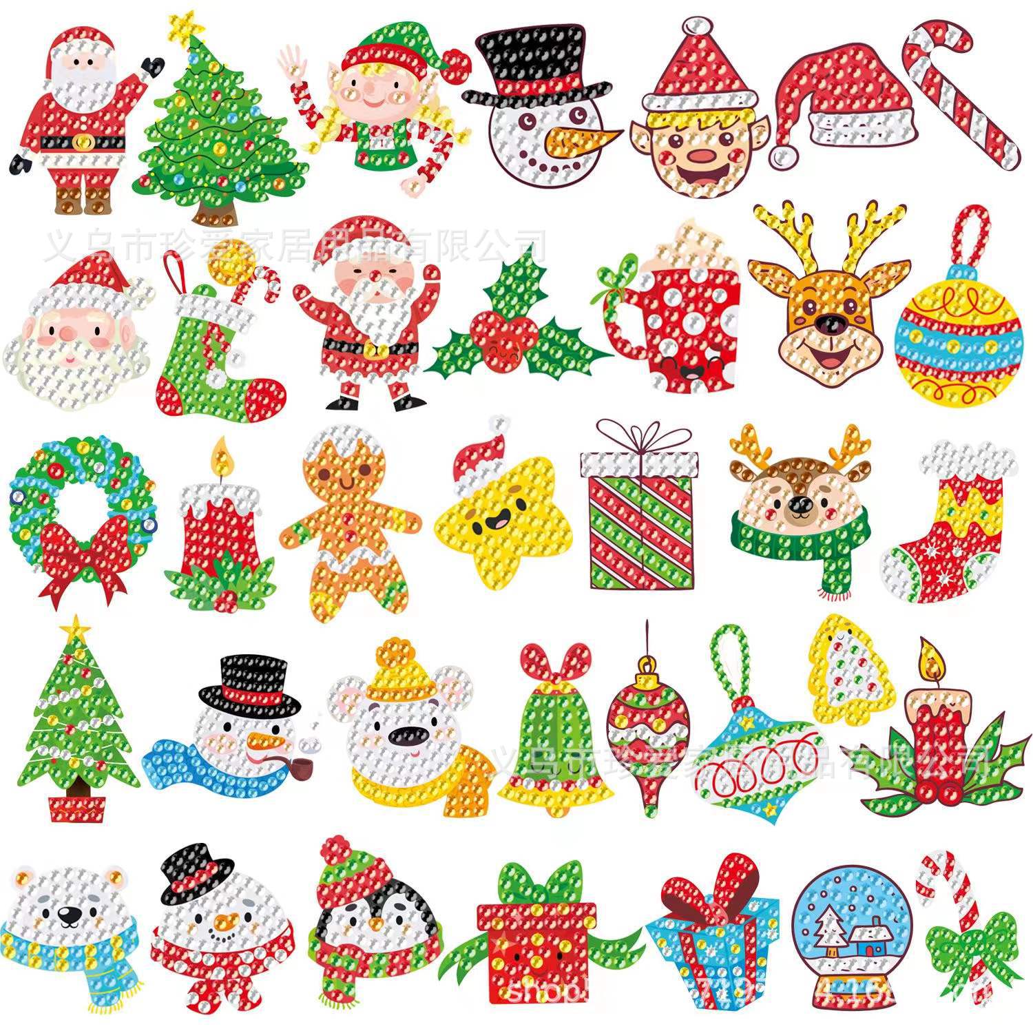 레이저 다이아몬드 크리스마스 세트 36개