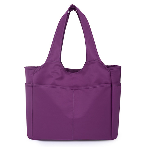  Autumn New Trendy Portable Oxford Cloth Women's Cloth Bag Casual Multi-Pocket Large Capacity Travel Bag Nylon Shoulder Bag