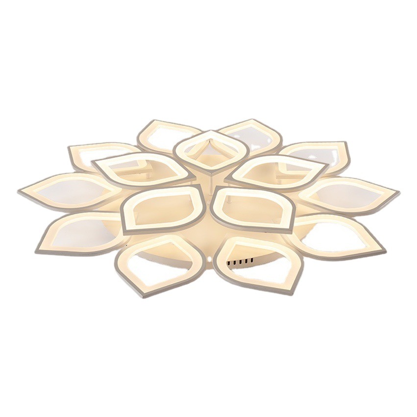 Moderno minimalista loto lámpara de la sala de estar personalidad creativa lámpara de techo led hogar atmósfera salón dormitorio lámpara de estudio