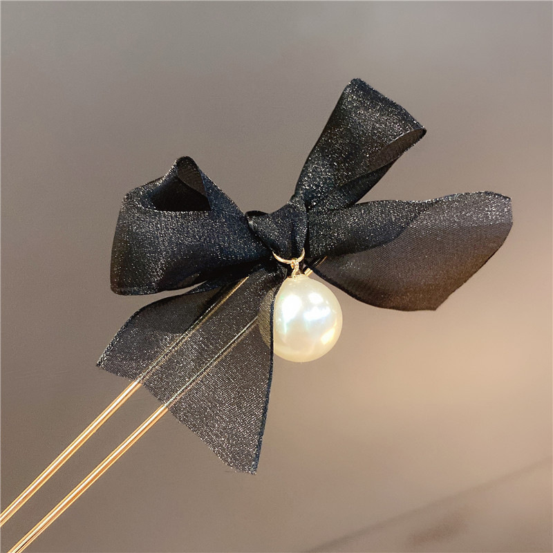 Mori de las mujeres updo en forma de U clip elegante accesorios para el cabello tocado chica Hada cinta arco horquilla de las mujeres de encaje