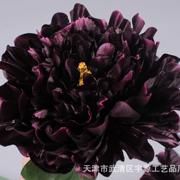 Simulation 9 heads of wealthy big and light peony flowers high…