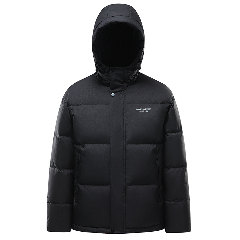 Invierno nuevo hombre algodón corto con capuzas de moda chaqueta caliente y gruesa chaqueta casual chaqueta suelta