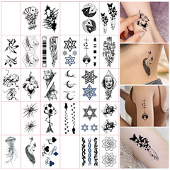 Wholesale Minimalist Dark Tattoo Sticker Waterproof Durable Korean Simulation Tattoos Unisex Temporary Sticker