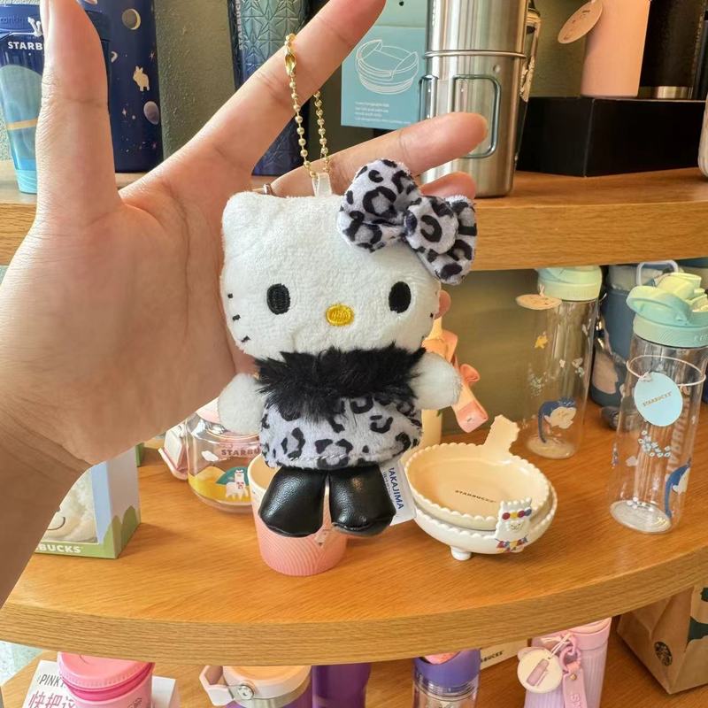漫画アニメサンリオコーデュロイカーリーフリース KT 猫キーホルダーペンダント人形女の子バックパックペンダント|undefined