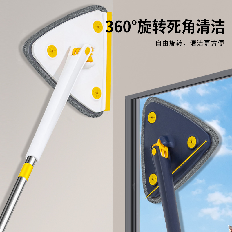 와이퍼 스트립 와이퍼 유리 스크레이퍼 긁기 통합 바닥 지우개 모조 손 트위스트 삼각형 걸레 도매 삼각형 플랫 걸레