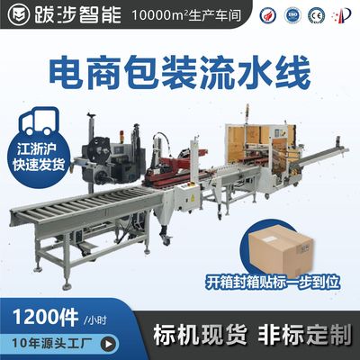 Trek intelligence carton automatic packing Assembly line Out of the box Labeling machine pack Integrated machine customized