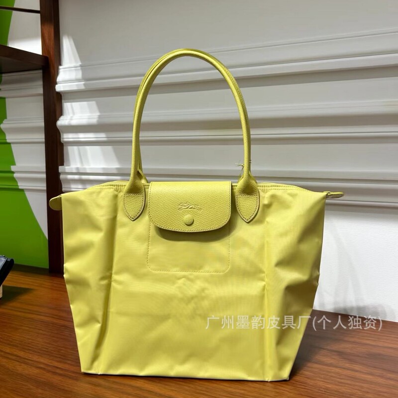 New Color High-Quality Nylon Tote Bag for Women, Foldable Dumpling Bag, Large Capacity Shoulder Bag, Lightweight