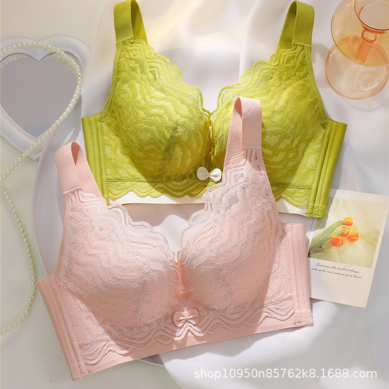 9219 high quality large chest special thin underwear CD cup holder chest anti-sagging wireless breathable soft bra