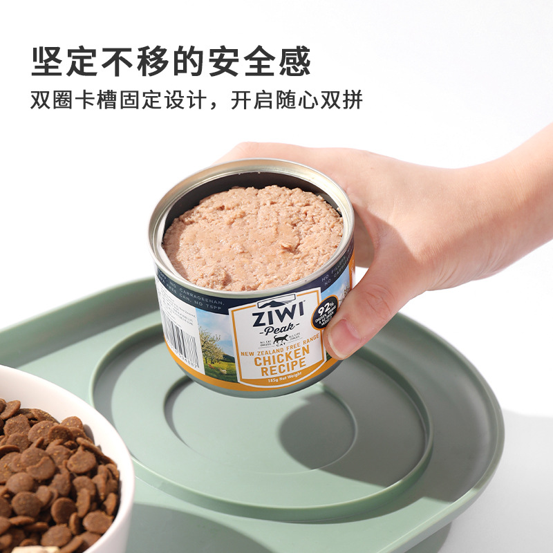 Gato tazón de cerámica doble tazón de comida de gato tazón de perro tazón de alimentos protección cervical columna vertebral gatito tazón de agua anti-knock mascotas suministros