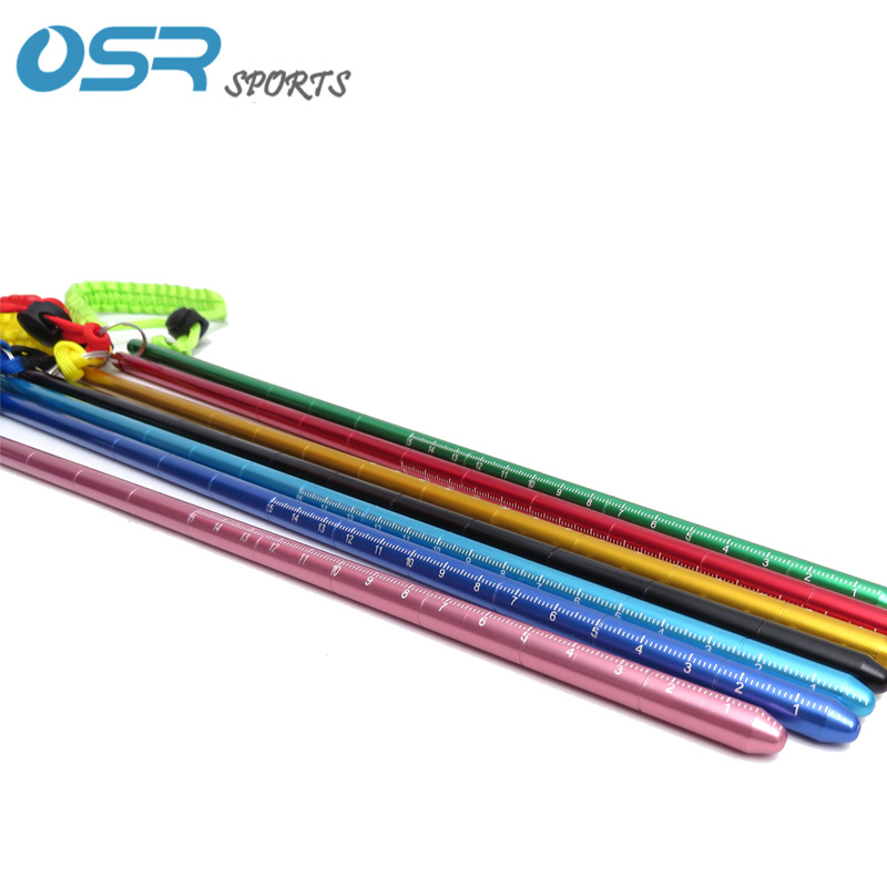 Buceo 6061 aluminio colorido botella aldabas ding palo giratorio puntero palo de buceo palo