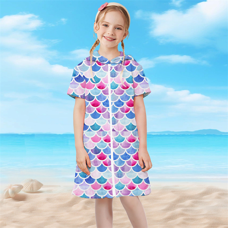 지퍼-물고기 비늘 S (높이 105-120CM)