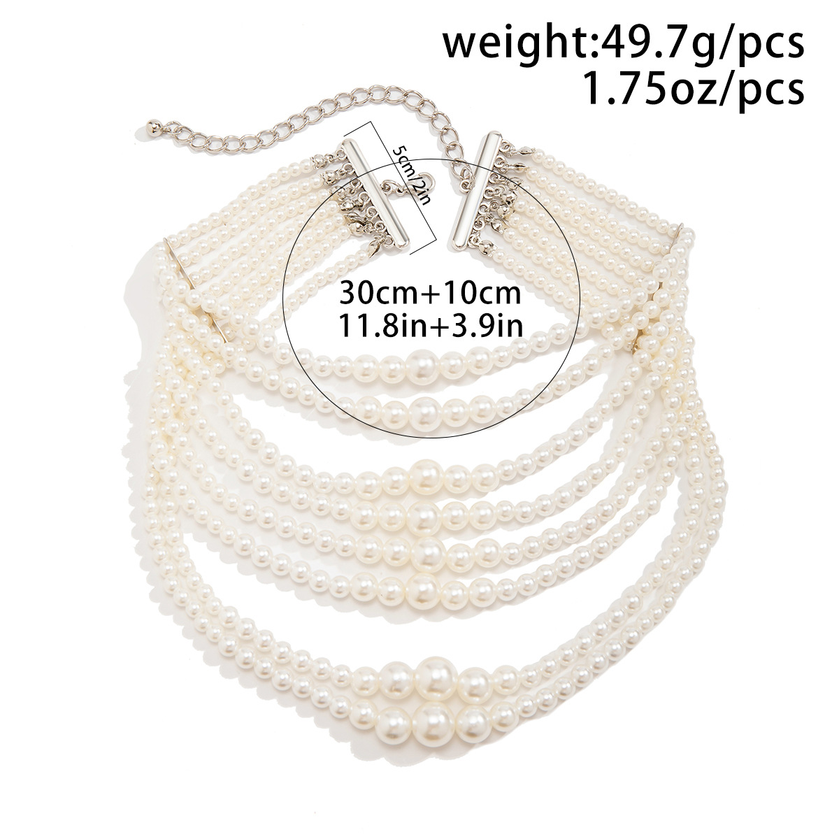 Simple Style Commute Round Imitation Pearl Beaded Women's Necklace display picture 4