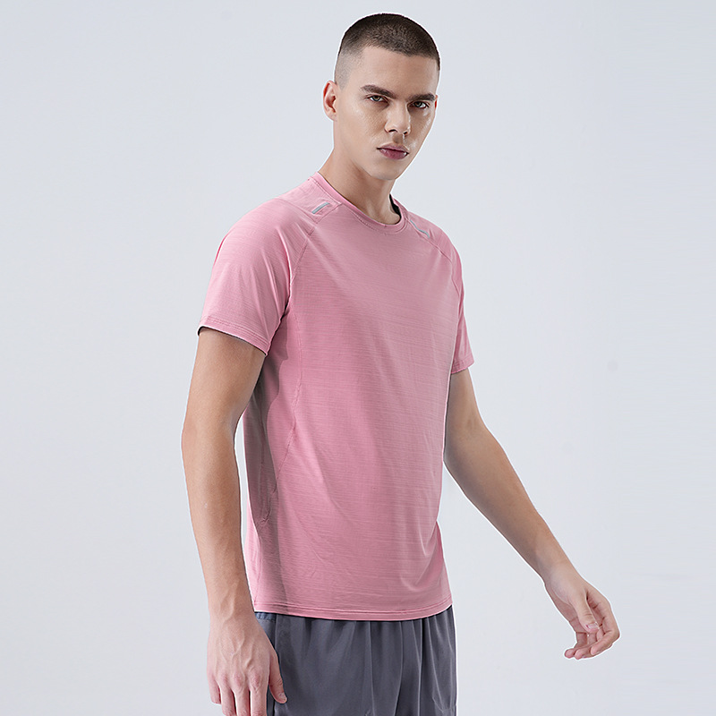 Camiseta Deportiva de Manga Corta para Hombre, Estilo Informal, para Verano 2025, Cuello Redondo, para Deportes al Aire Libre, Fitness y Running