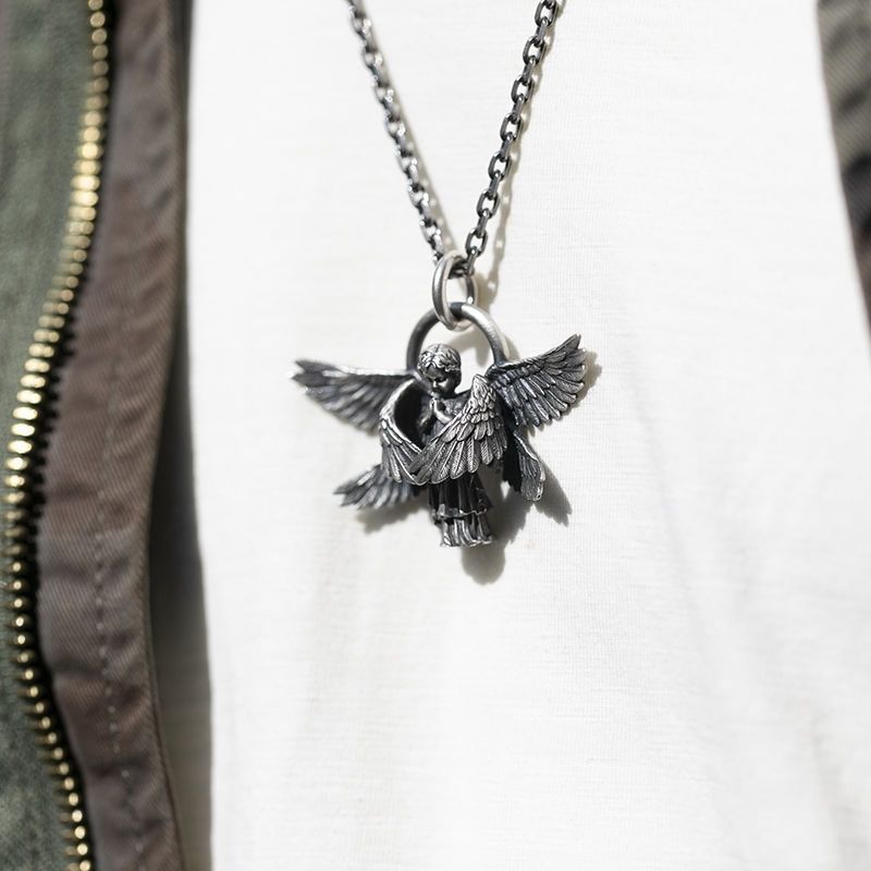 New Six Winged Angel Pendant Necklace for Male and Female Couples, Personalized Creative Gifts _voghion.com