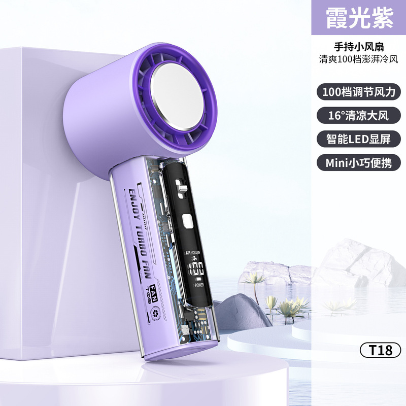 东南亚爆款源头工厂数显迷你便携高速制冷冰敷风扇 usb手持小风扇|undefined