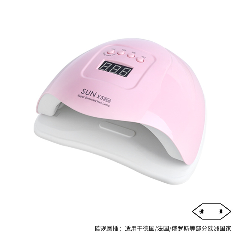 Transfronterizo sunx5plus máquina de tratamiento de luz de uñas luz de secado rápido 120w máquina de curado de uñas luz de uñas no mano negra