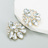 Brand metal glossy trend advanced earrings, high-quality style, wholesale