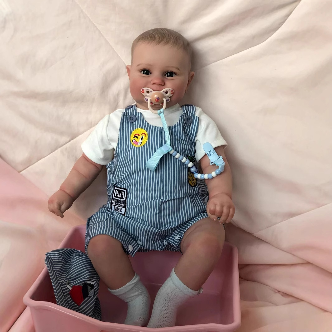 60cm simulación niño bebé renacido bebé muñeca transfronteriza e-commerce suministro de entrega de una sola pieza