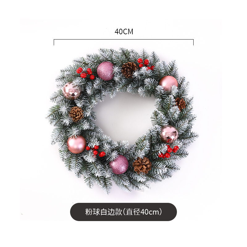 Decoración de Navidad Garland ratán 40/50/60cm decoración de Navidad Garland decoración escena diseño