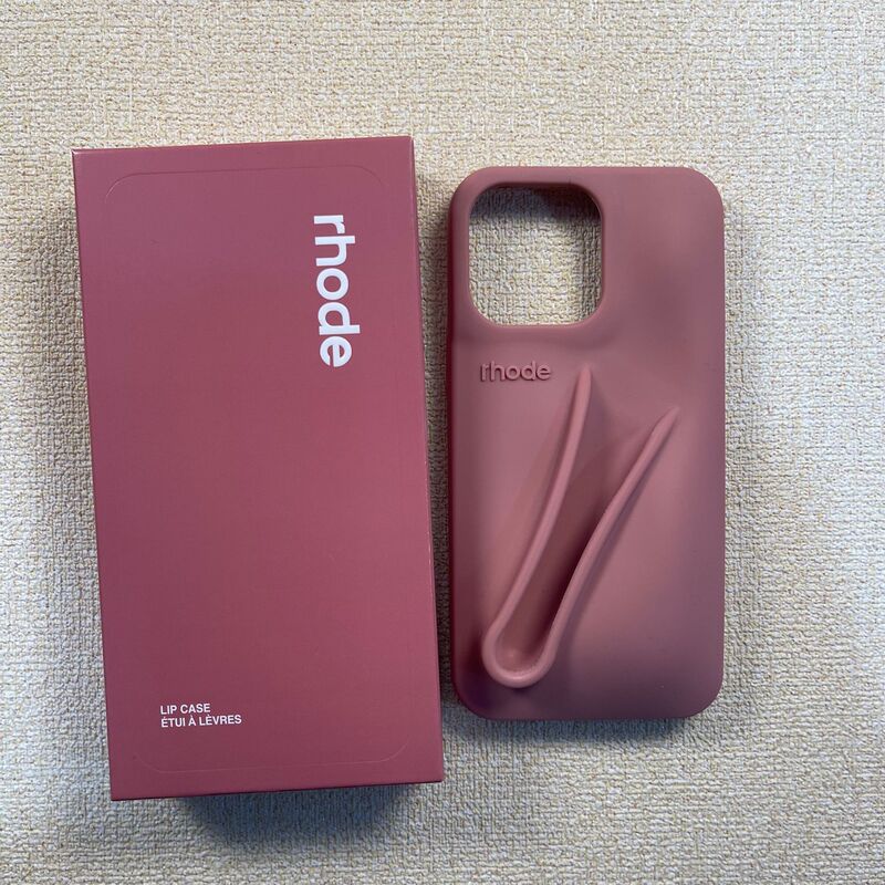 高版本海莉rhode同款唇彩硅胶适用苹果15pro硅胶手机壳iPhone16套|undefined