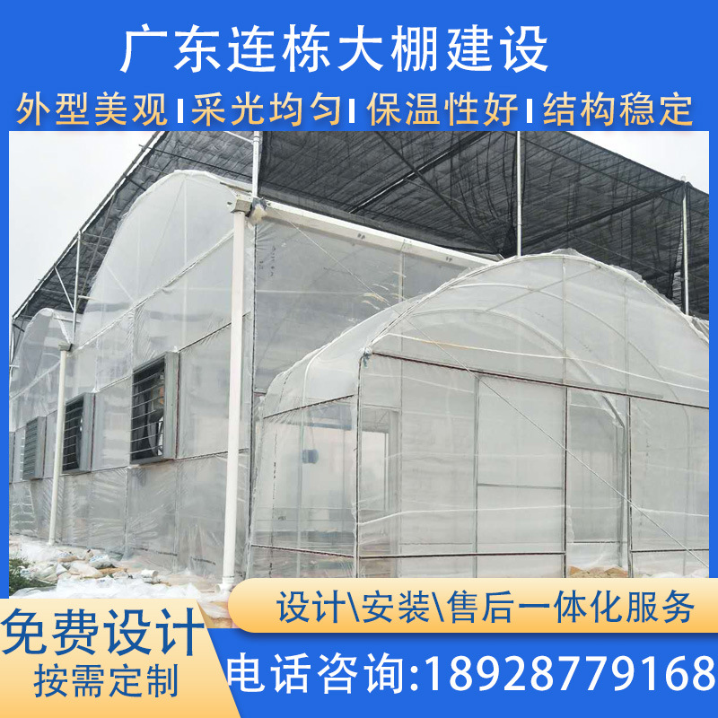 工厂供应 连栋温室大棚建设 育苗蔬菜大棚21年设计安装一体化服务