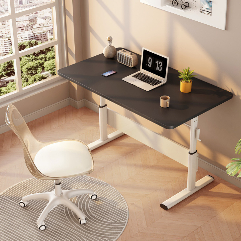 Office Desk, Student Study Desk, Home Desk, Desktop Writing Desk, Computer Desk, Hand-Crank Adjustable Desk, Adjustable Table