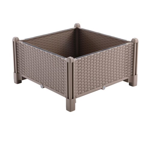 Vegetable planting box balcony home outdoor courtyard vegetable planting box household flower pot rectangular one piece wholesale cross-border