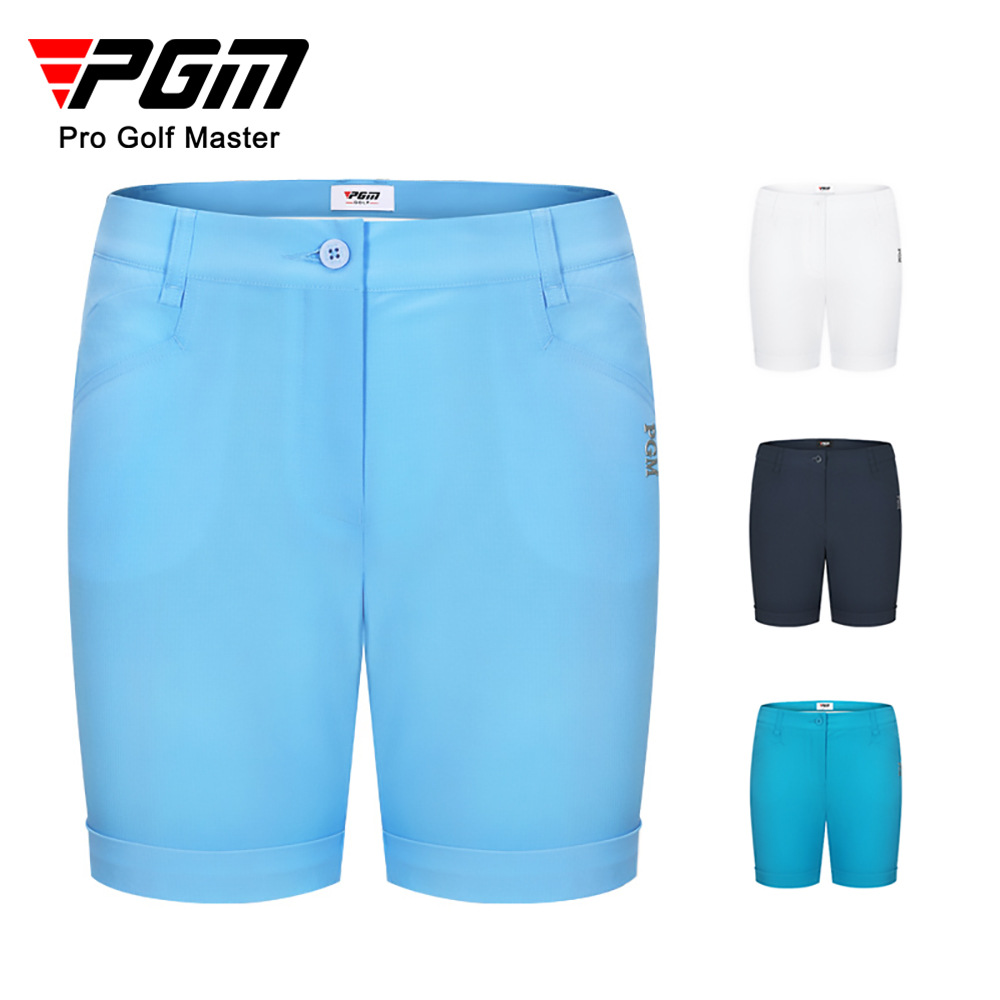 Quần short golf nữ co giãn nhanh khô PGM — KUZ101 màu xanh nhạt, KUZ101 màu xanh hải quân, KUZ101 màu trắng, KUZ101 màu xanh nước hồ