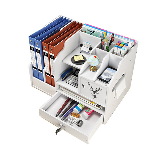 Office file rack desktop bookshelf multi-layer multi-functional data organizing book stand storage rack A4 file storage rack
