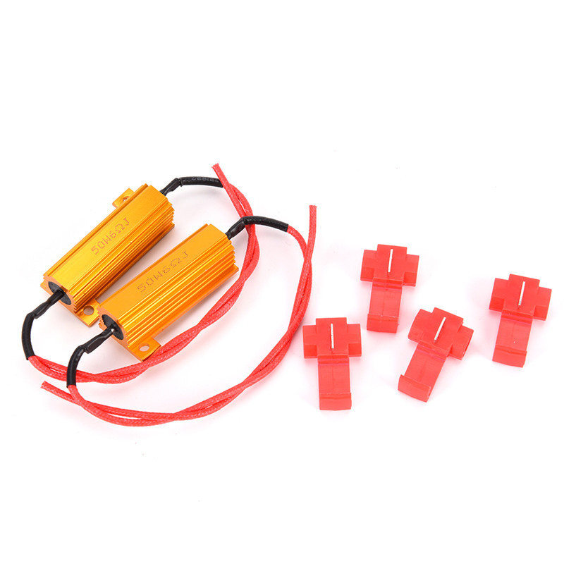 Mayorista motocicleta LED decodificador de resistencia con cable LED decodificador de refuerzo accesorios faro de automóvil