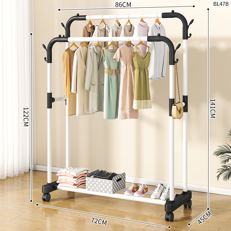 평면 바닥 이중 극 80 흰색 플러스 휠