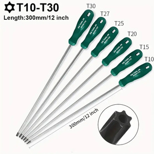 Xintongjin Screwdriver Middle Hole t Type 12inch Extended Handle Tool Set Car Repair Hexagonal Screwdriver