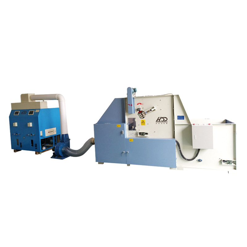 Máquina de llenado de algodón de peluche de juguete de peluche semiautomático almohada espalda cojín PP algodón apertura máquina automática de llenado de algodón fabricante de la máquina