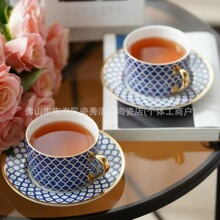 欧式骨瓷下午茶咖啡杯碟情侣家用酒店餐厅下午茶杯闺蜜礼品批发