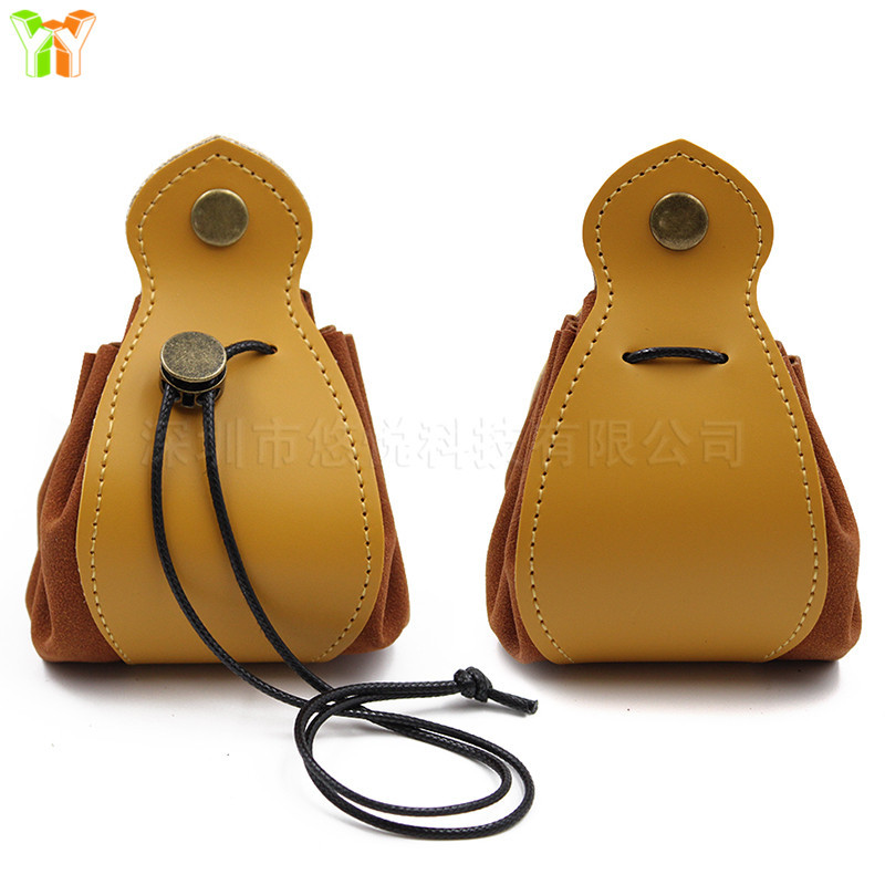 En stock pu cuero juego tamiz paquete bolsillo escritorio dados bolsa de almacenamiento de cuero tamiz bandeja de almacenamiento