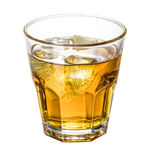 青苹果啤酒杯家用喝水杯酒酒杯创意八角杯威士忌酒杯加厚水杯批发