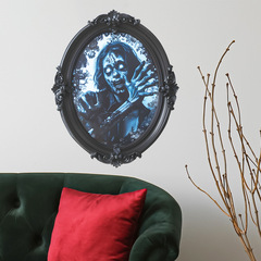 外貿萬聖節驚悚鏡子美女屍臥室客廳玄關家居裝飾牆貼貼紙自粘批發