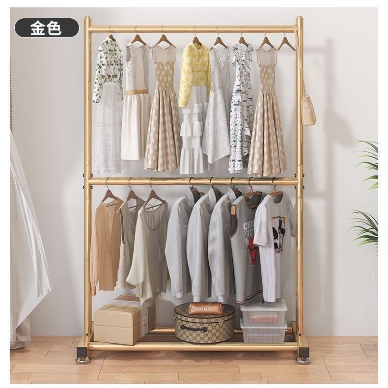 Percha de ropa de metal personalizada multicapa de almacenamiento percha de sombrero piso vertical percha de secado de hierro forjado muebles de sala de estar