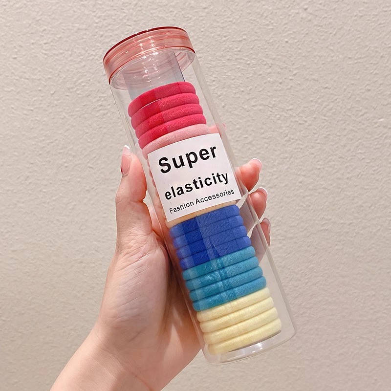 Cuerda para el cabello con cola de caballo alta para mujer 2025 nueva cuerda para el cabello de alta elasticidad y durabilidad para niñas con funda de goma para el cabello