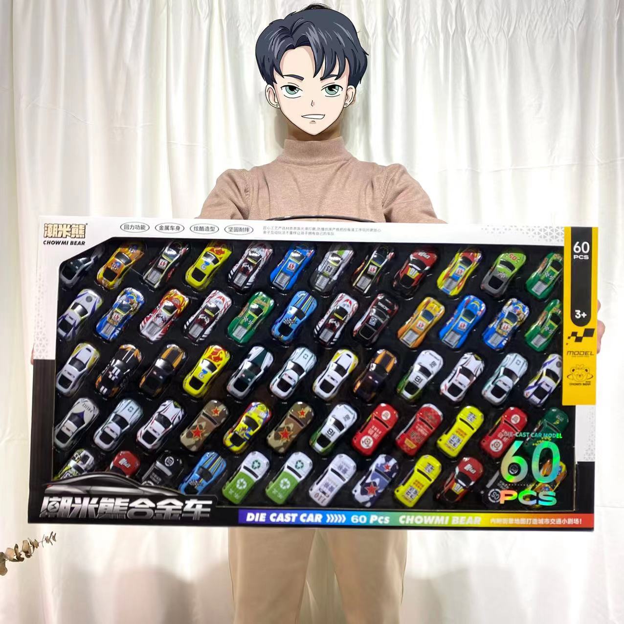 Enrollment agency children's boxed simulation alloy engineering vehicle fit model toy boy sports car kindergarten wholesale