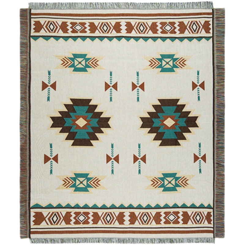Line Blanket Custom Camping Blanket Carpet Picnic Blanket Sofa Blanket Multifunctional Ethnic Bohemian Blanket Outdoor Blanket
