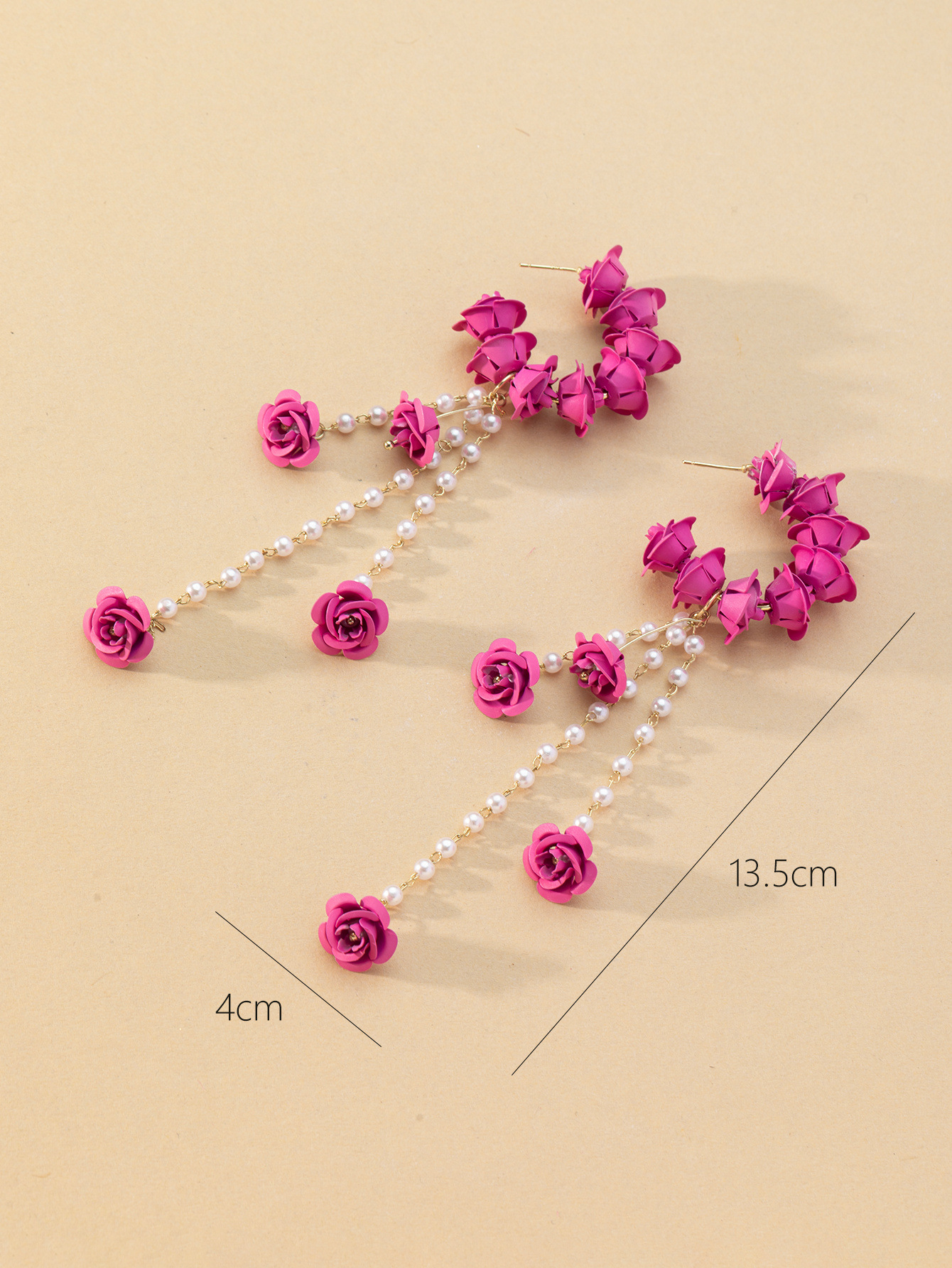 25g Weight Drop Earrings Classification 1 Pair Quantity 1 Pair Sweet Cartoon Character Stoving Varnish Metal Drop Earrings