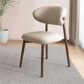 北欧铁艺餐椅家用简约软包书桌椅餐厅酒店设计师款餐椅休闲靠背椅