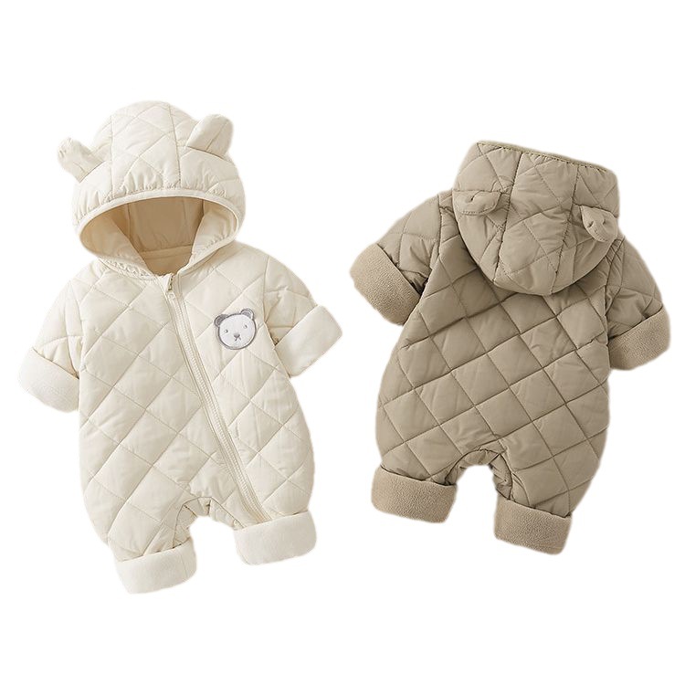 Categoría A ropa de invierno para bebés para hombres y mujeres, monos acolchados, ropa de algodón, ropa para gatear para recién nacidos, ropa de algodón cálida para salir