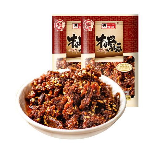 Hao Hao Cowboy Bone Flavored Spicy Cable Hand-Torn Vegetarian Spicy Snack for Gen X Nostalgia Snacks 30 Bags/medium package